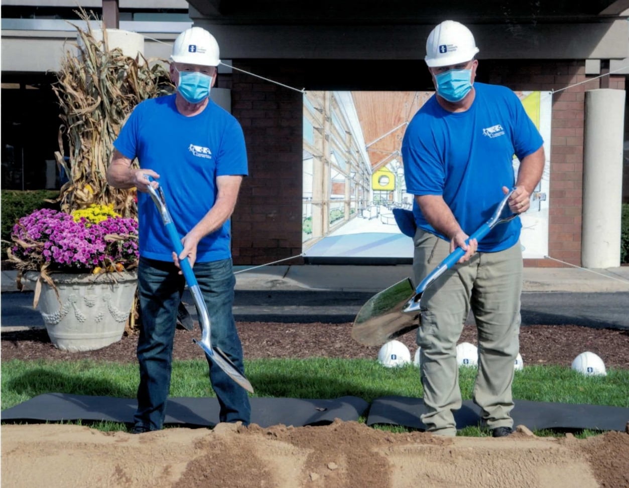 Steve Stanec and Jeff Gruber at Akron Children's Hospital groundbreaking